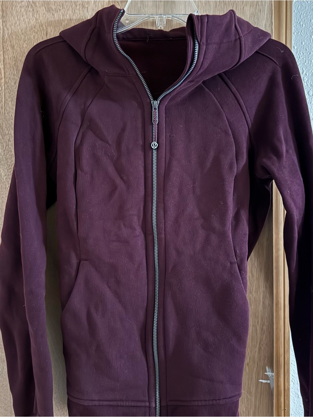 Lululemon Scuba Hooded Zip Jacket - Deep Burgundy